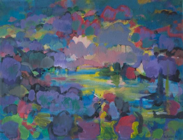 Stimmungslandschaft 1994
Acryl auf Leinwand 80x60 cm