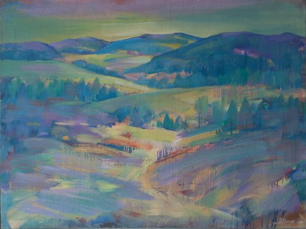 Stimmungslandschaft 1986
Oel auf Leinwand 120x90 cm